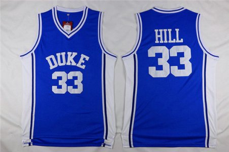 Maillot De Basket NCAA Duke University Grant Hill 33 Bleu